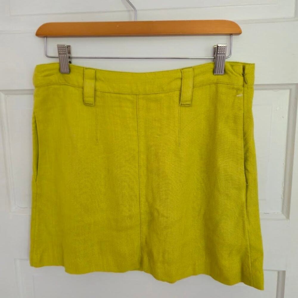 Free People Can't Blame Me Linen‎ Skirt Size 2 NWOT - Picture 3 of 4